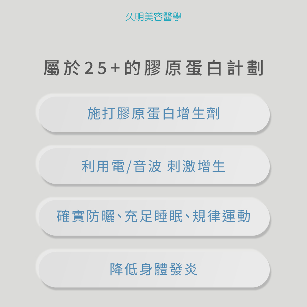 屬於25+的膠原蛋白計劃